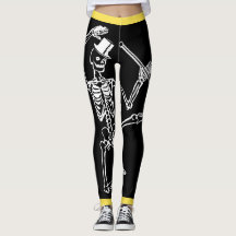 Kundenspezifische Leggings, die SKELETT MIT