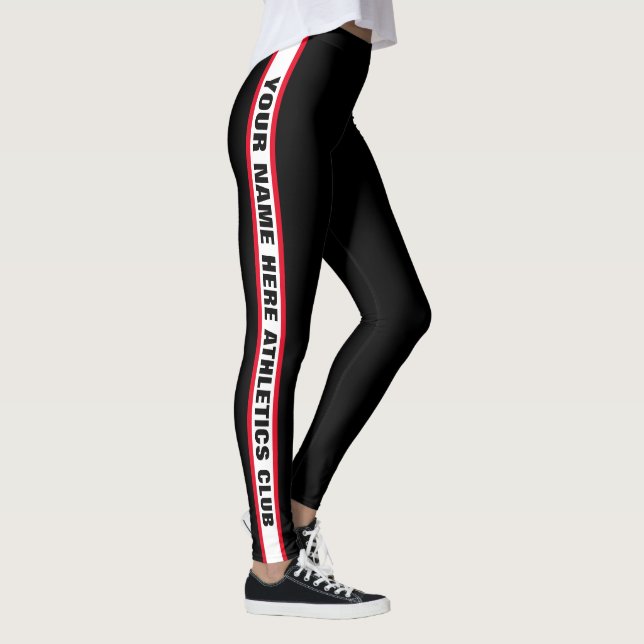 Kundenspezifische "Leichtathletik-Verein-Namen-" Leggings (Rechts)
