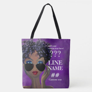 Kundenspezifische lila tasche