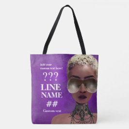 Kundenspezifische lila tasche