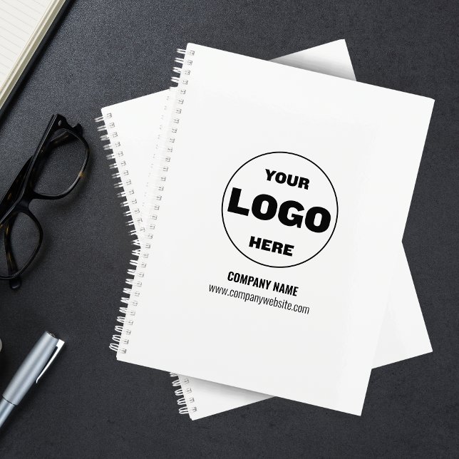 Kundenspezifische Logo-Monogram-Businessplaner 202 Planer (Custom Logo Monogram Business Planner 2026 – Black & White)
