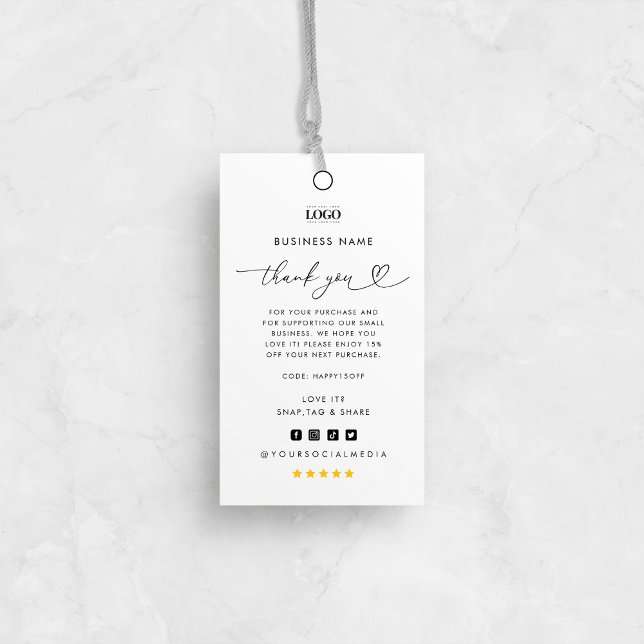 Kundenspezifische Logos Danke Business Closing Tag (Von Creator hochgeladen)