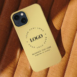 Kundenspezifische Logos und Texte für die goldene  iPhone Hülle<br><div class="desc">Mit diesem coolen iPhone-Gehäuse mit goldenem Farbverlauf,  benutzerdefiniertem Logo und Text können Sie Ihr Geschäft fördern. Fügen Sie einfach Ihre Daten hinzu,  indem Sie auf "Personalisieren" klicken.</div>