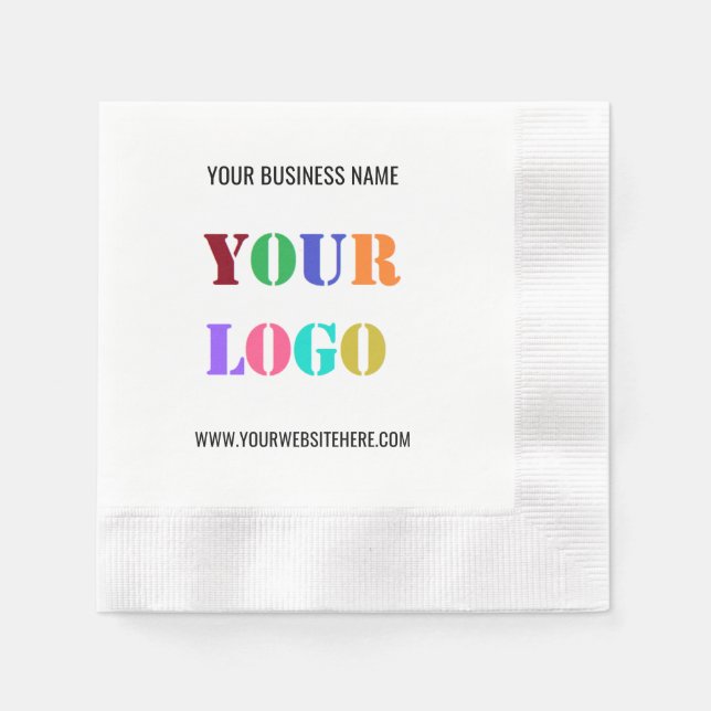 Kundenspezifische Logos und Textwerbung für Napkin Serviette (Vorderseite)
