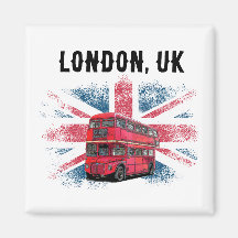 Kundenspezifische Londoner Red Bus Union Jack Souv