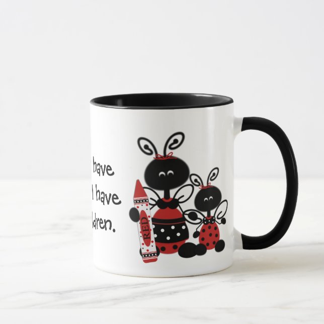 Kundenspezifische Marienkäfer-Lehrer-Tasse Tasse (Rechts)