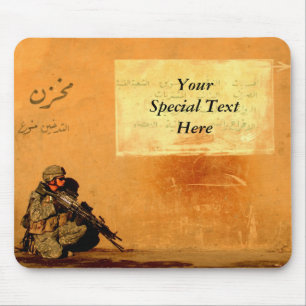 Kundenspezifische MilitärLiebe-Anmerkung über di Mousepad