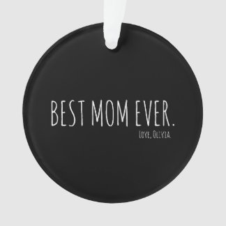 Kundenspezifische Minimale beste Mama je Muttertag Ornament