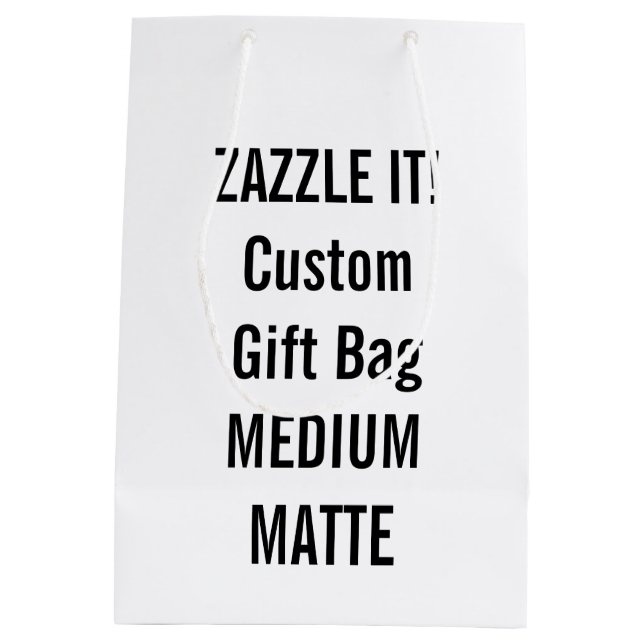 Kundenspezifische MITTLERE Geschenktüte (Rückseite)