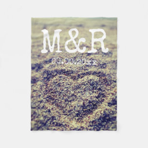 Kundenspezifische Monogramm instagram Fleecedecke
