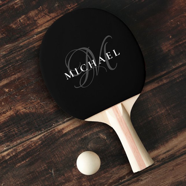 Kundenspezifische Monogramm Name Modern Sports Coo Tischtennis Schläger (Von Creator hochgeladen)