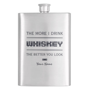 Kundenspezifische Monogrammflasche des WHISKYS Flachmann