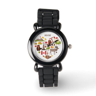 Kundenspezifische Monogrammuhren der kanadischen Armbanduhr