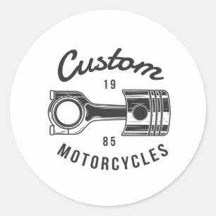 Kundenspezifische Motorräder Runder Aufkleber
