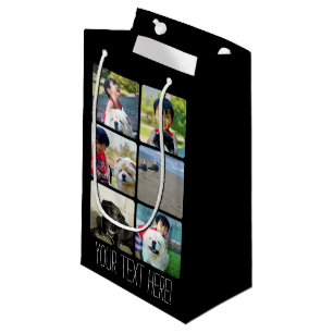 Kundenspezifische multi Foto-Mosaik-Bild-Collage Kleine Geschenktüte