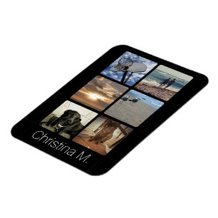 Kundenspezifische multi Foto-Mosaik-Bild-Collage Magnet