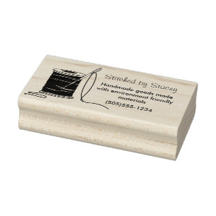 kundenspezifische Nähnedel- und Thread-Briefmarke Gummistempel