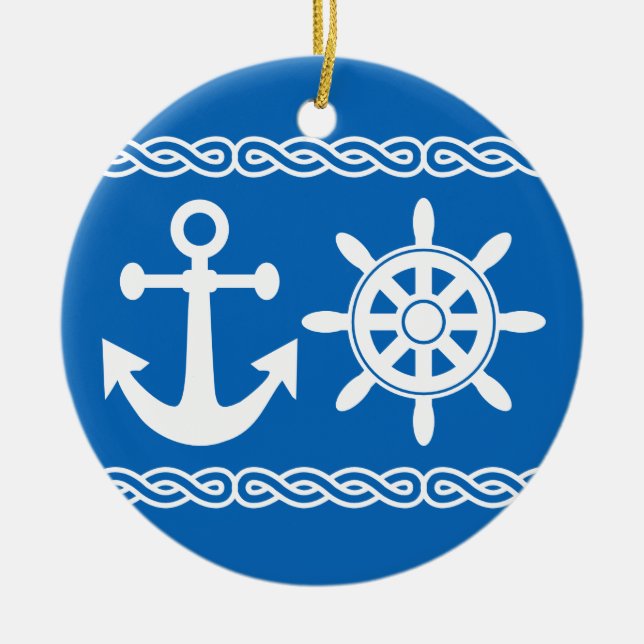 Kundenspezifische nautischverzierung keramik ornament (Vorne)