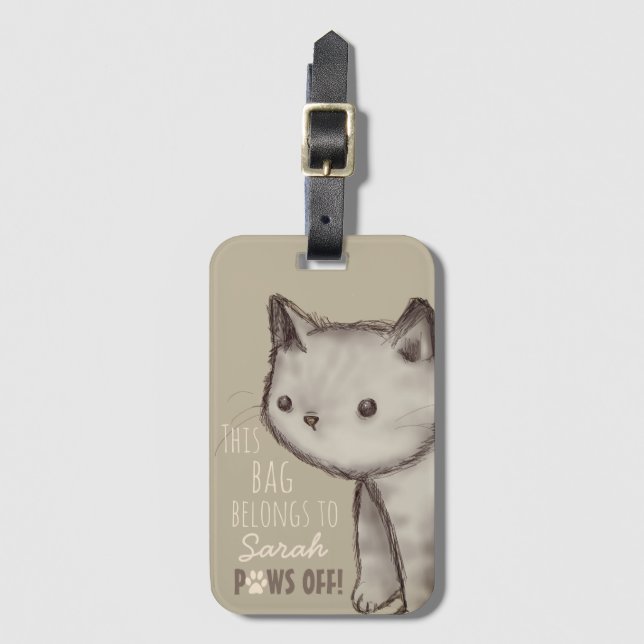 Kundenspezifische niedliche gepäckanhänger (Vorderseite Vertikal)