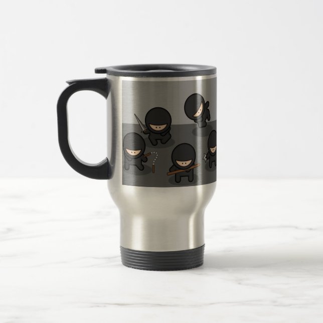 KUNDENSPEZIFISCHE Ninjas Reise-Tasse Reisebecher (Links)