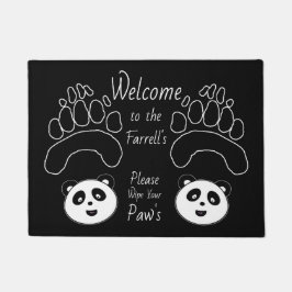 Kundenspezifische Panda-Fußmatte addieren Fußmatte