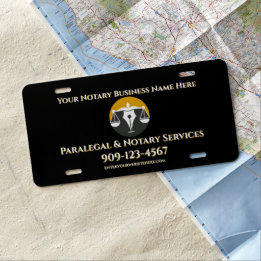 Kundenspezifische Paralegal Notare Services US Nummernschild