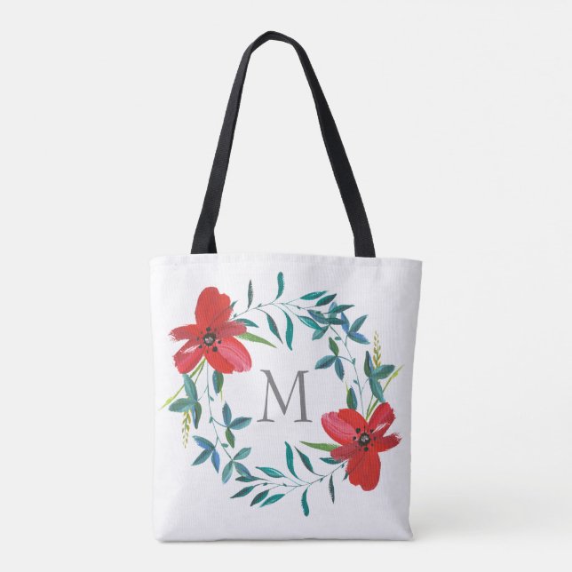 kundenspezifische personalisierte Blume-Tasche in  Tasche (Rückseite)