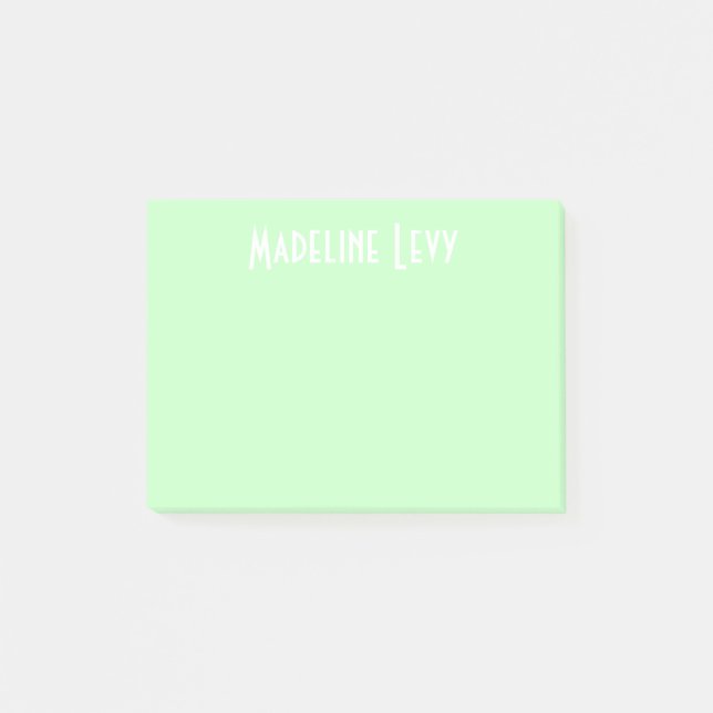 Kundenspezifische personalisierte grüne Post-It Post-it Klebezettel (Vorderseite)