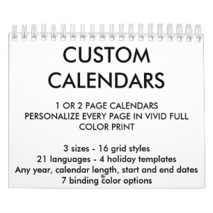 Kundenspezifische personalisierte kalender