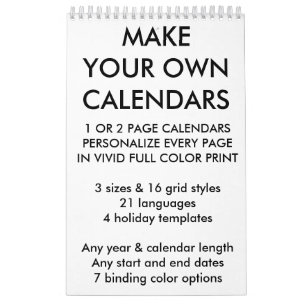 Kundenspezifische personalisierte kalender