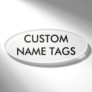 Kundenspezifische personalisierte ovale namenschild