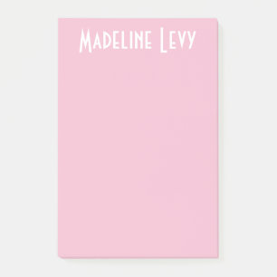 Kundenspezifische personalisierte rosa Post-It mit Klebezettel
