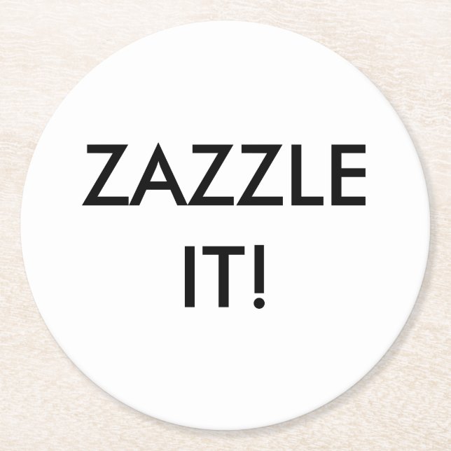 Kundenspezifische personalisierte runder pappuntersetzer (Vorderseite)