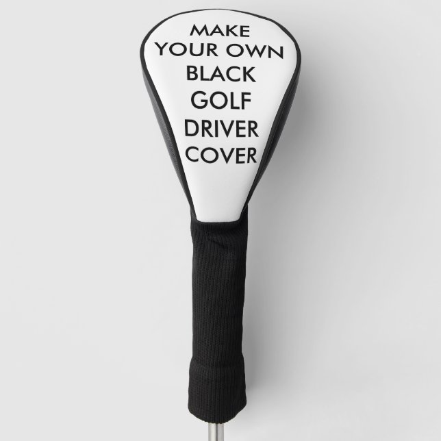 Kundenspezifische personalisierte schwarze golf headcover (Vorderseite)