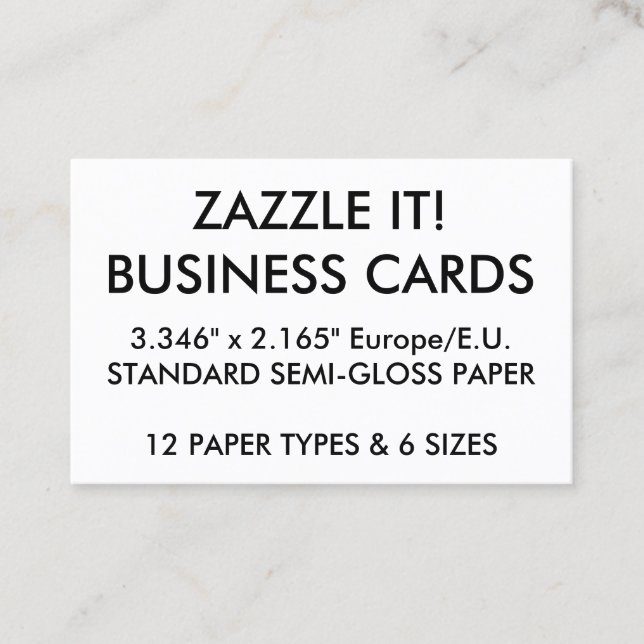 Kundenspezifische personalisierte visitenkarte (Vorderseite)