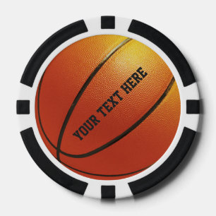 Kundenspezifische Pokerchips des Basketballs