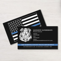 Kundenspezifische Polizeiabteilung Thin Blue Line 