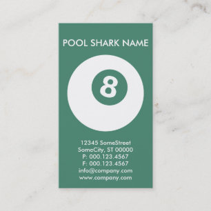 kundenspezifische POOL-HAIFISCH-Karte Visitenkarte