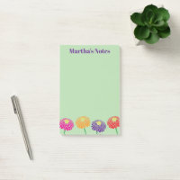 Kundenspezifische Post-it®-Noten mit bunten Zinnia
