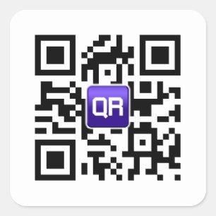 Kundenspezifische QR Code-Aufkleber Quadratischer Aufkleber
