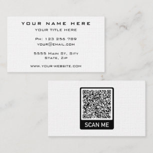 Kundenspezifische QR Code Business Card Ihr eigene Visitenkarte