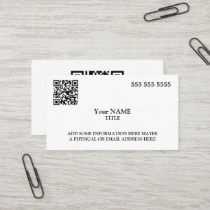 Kundenspezifische QR Code-Führungskraft Visitenkarte