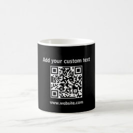 Kundenspezifische Qr-Tasse für die schwarze Kaffee Kaffeetasse
