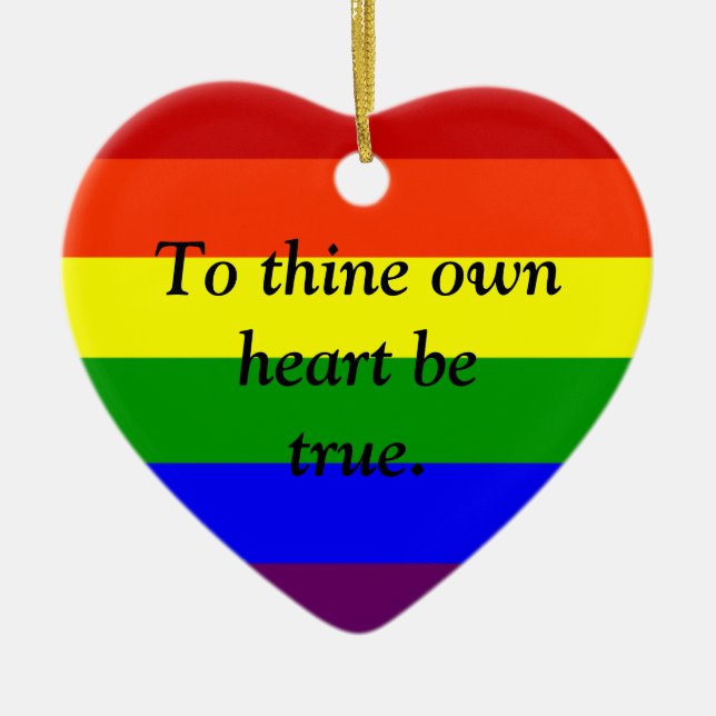 Kundenspezifische Regenbogen-Verzierung, Keramik Ornament (Vorne)