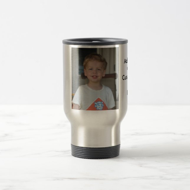 Kundenspezifische Reise-Tasse mit Bild und Text Reisebecher (Mittel)