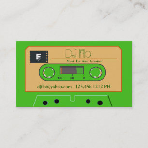 Kundenspezifische Retro Kassette DJ-Visitenkarten Visitenkarte