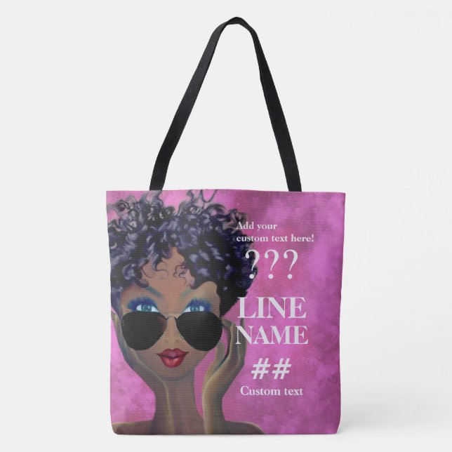 Kundenspezifische rosa tasche (Vorderseite)