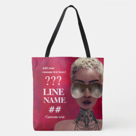 Kundenspezifische rote tasche