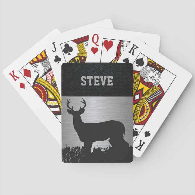 Kundenspezifische Rotwild, die schroffe Spielkarten (Rückseite)