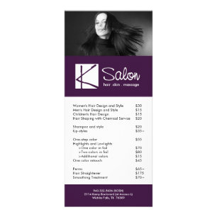 Kundenspezifische Salon-Gestell-Karte Werbekarte